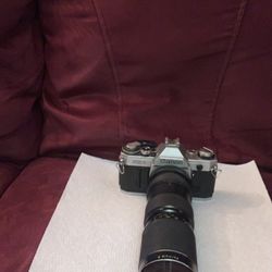 Canon AE-1 vintage 210 mm lenses