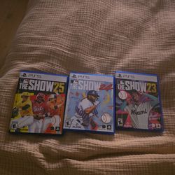 Ps5 games. MLB the show 25, 24 and 23