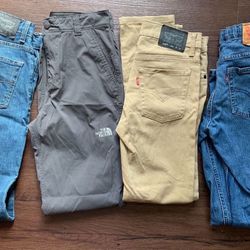 Like New Boys Jeans Levis  and pants The North Face, 14Y $35 for all