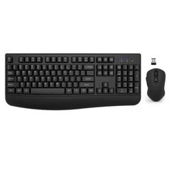 EDJO Wireless Keyboard and Mouse Combo EDJO 2.4G Full-Sized Ergonomic