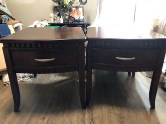 Coffee table and end tables