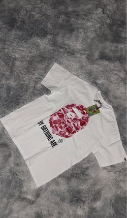 BAPE Pink Camo Ape Head T-Shirt – White shirt