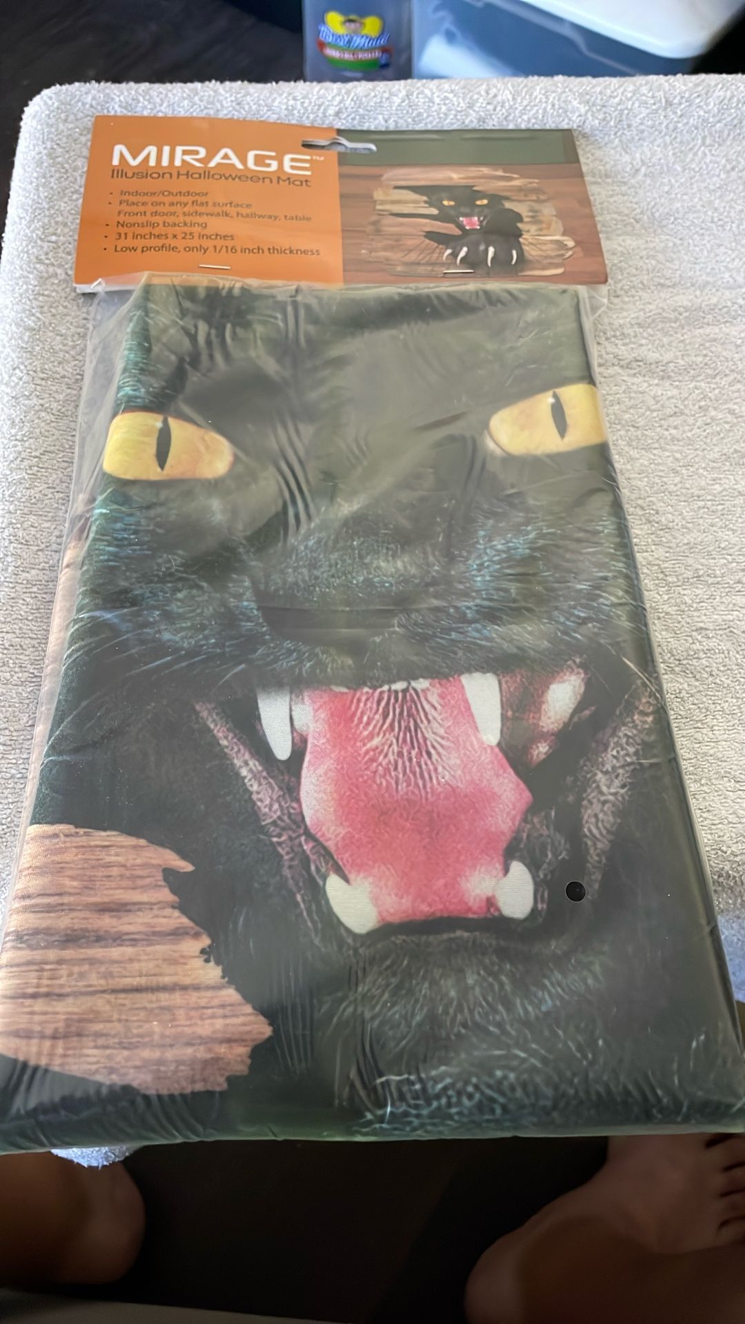 Mirage Illusion Halloween Mat Indoor/outdoor Decor New