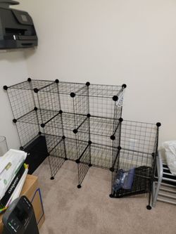44-Panel Modular Wire Cube Storage Organizer – Heavy Duty & Customizable – $45 OBO