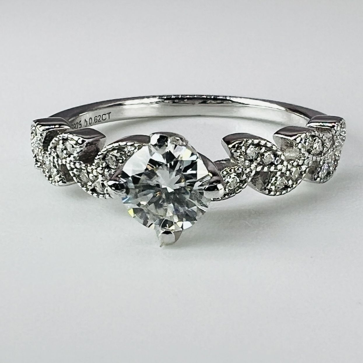 Blooming Brilliance Moissanite Ring – 1ct – Sterling Silver or 18k Gold Plated – $80