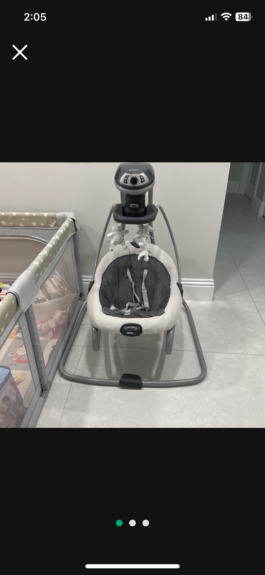 Baby Swing Mint Condition Fit In Small Area