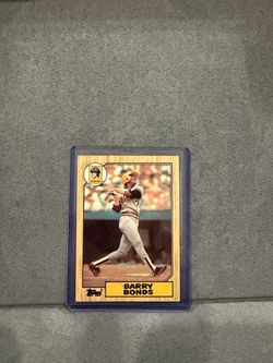 1987 Topps Barry Bonds Rookie Baseball Card