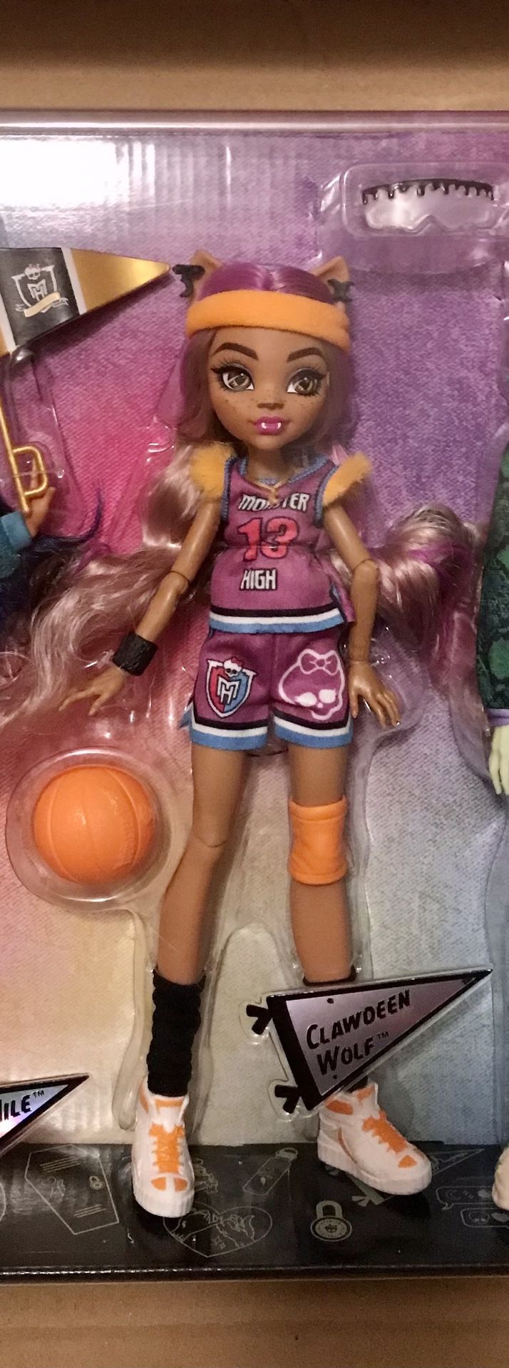 Monster High Clawdeen Wolf Generation 3 G3 Reboot NEW! Doll is taken out of the Ghoul Spirit 6 pack. Loose, No doll box. Will be put in a shipping box