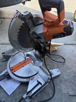 RIDGID R4113 15 Amp 10 in. Dual Miter Saw with LED Cut Line Indicator