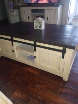 Famers style tv stand and coffee table