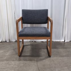 Reimers Furniture Mfg. Inc. solid oak sled-base armchair