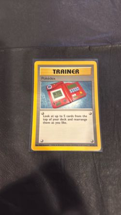 Pokédex Trainer Pokémon Card Base Set