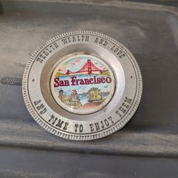 Vintage San Francisco Souvenir Plate 