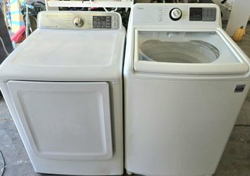 Midea washer and Samsung gas dryer