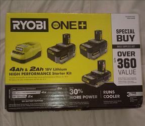 RYOBI 18V Battery Kit