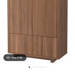 IKEA CABINET WITH 2 DRAWERS WALNUT