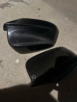 Carbon fiber mirror caps
