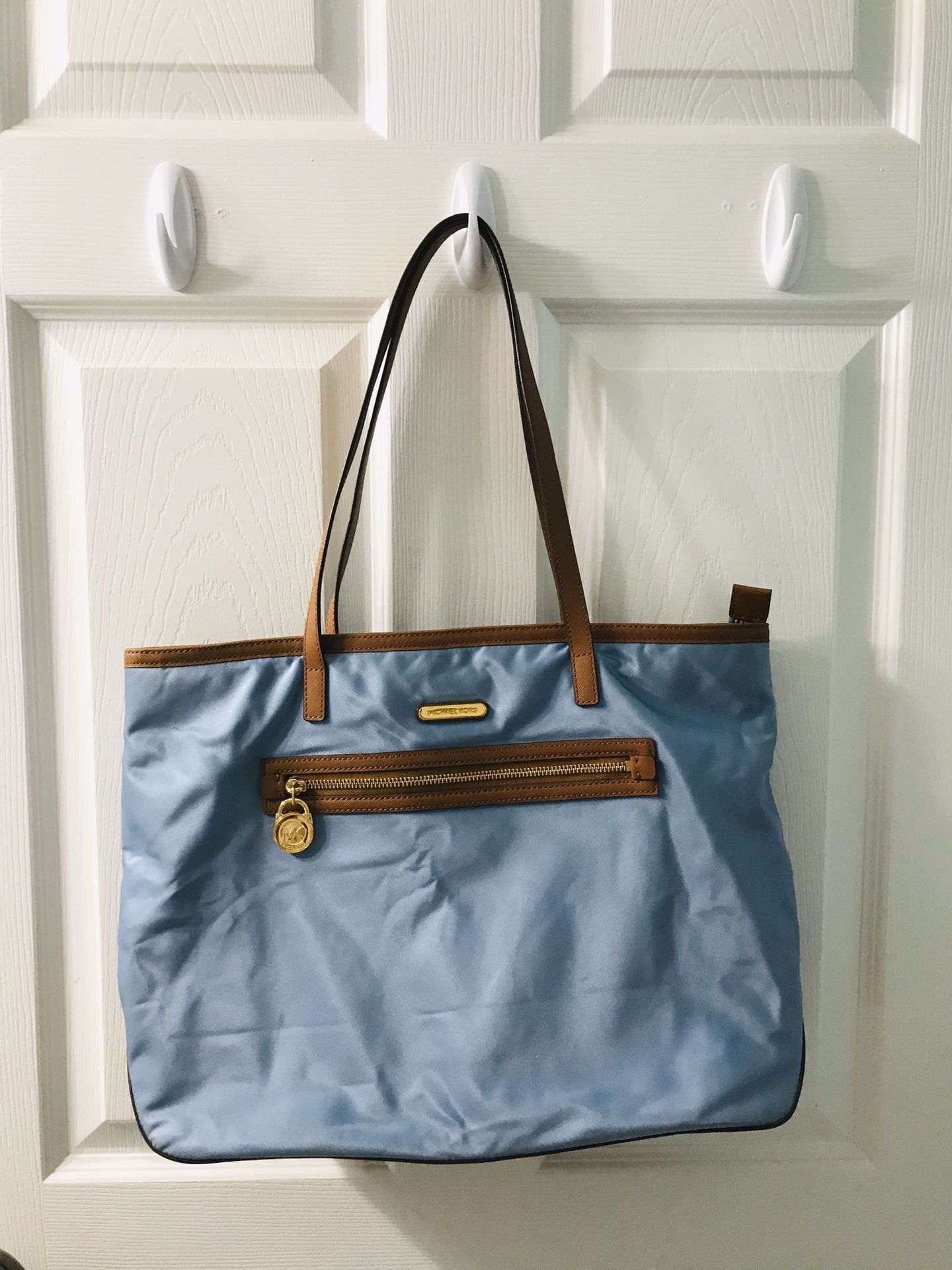 Michael Kors Blue Nylon Tote Bag