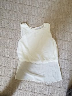 Creamy color Dressy blouse size M