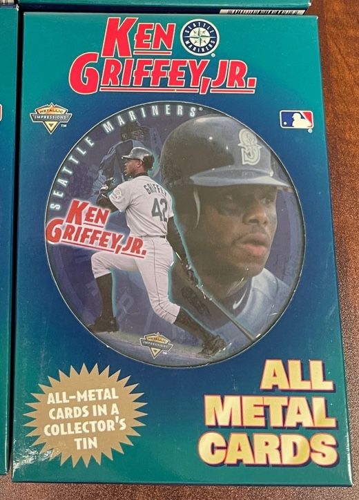 1998 Metallic Impressions Ken Griffey Jr. Metal Card Tin (Sealed, 5 Cards)