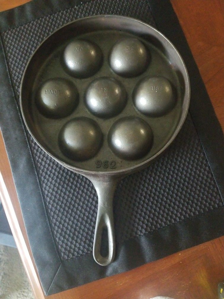 Vintage Griswold Cast Iron Aebleskiver Danish Pancake Skillet Pan for Sale  in Torrance, CA - OfferUp