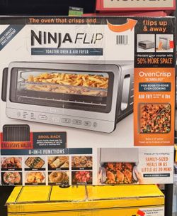 Ninja Flip Toaster Oven & Air Fryer, 8-in-1 Functionality, OvenCrisp Technology Brand New In Box