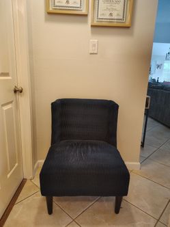 Blue living room chair