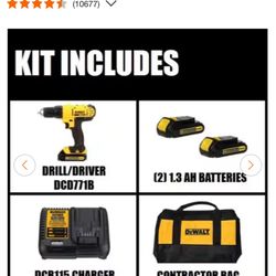 Trade For Camping Gear Or Best Offer. DeWalt 1/2” Drill Kit 20V Max Kit. New Unopened