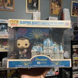 65th Anniversary Sleeping Beauty Castle and Walt Disney Funko Pop
