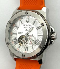 Bulova Marine Star 98A226 Men's Automatic Silver Dial Watch (A1D031168)