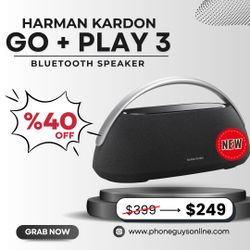 🔊 Harman Kardon Go + Play 3 (Nuevo) – $249 o $1 de Entrada | Ahorra 40% + Garantía de Hasta 1 Año 🎶