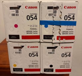 Canon Genuine 054 Toner Set of 4 (CMYK) - New/Open Box