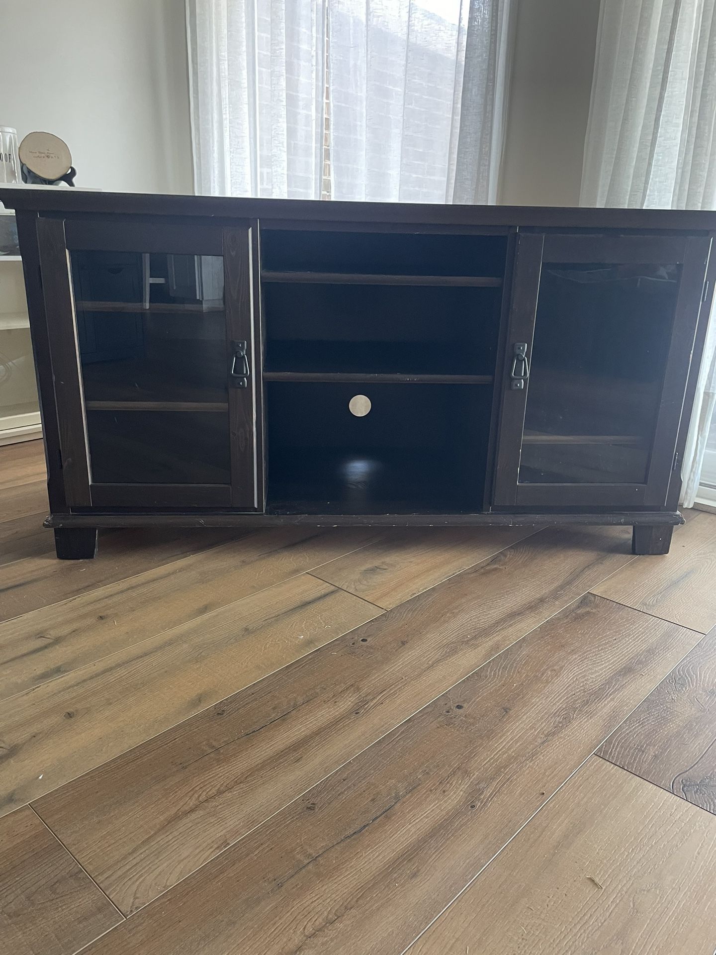 Wood & Glass TV Cabinet