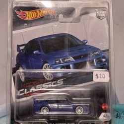 Hot Wheels Premium Modern Classics Blue Mitsubishi Lancer Evolution XI
