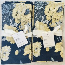 8 Pottery Barn Garden Napkins, 20” sq, 85% Cotton 15% Linen, NWT, Retail $80 
