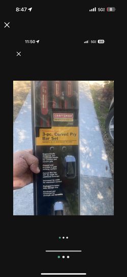 New Old Stock Craftsman Pry Bar Set 