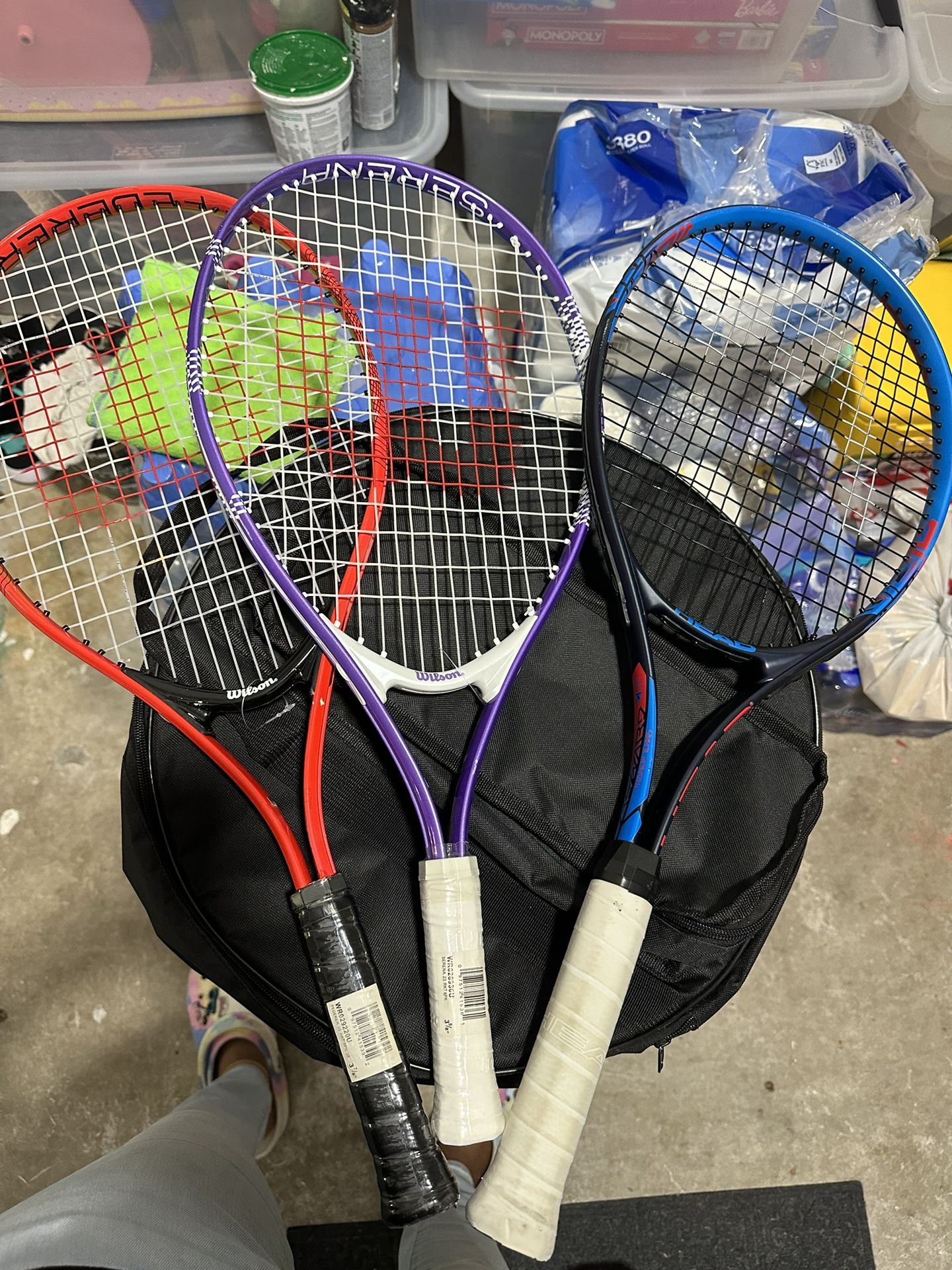 Tennis Rackets & Case