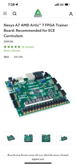 Nexys A7 100t FPGA board for students