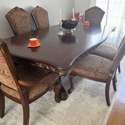Formal Dining Table Set Extendable For 8 People