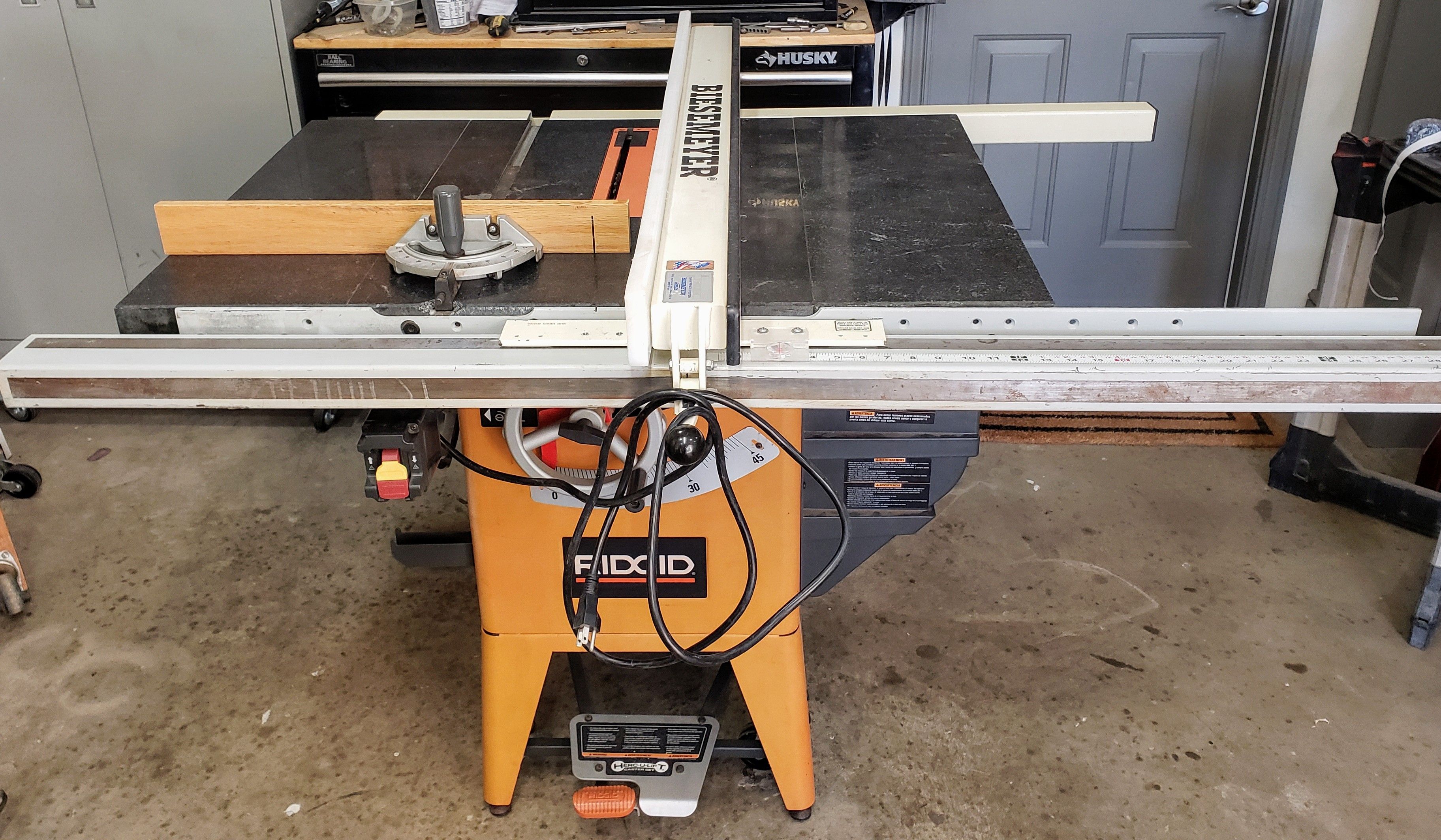 LOWER $$* Hybrid Granite Top Table Saw with Biesemeyer.