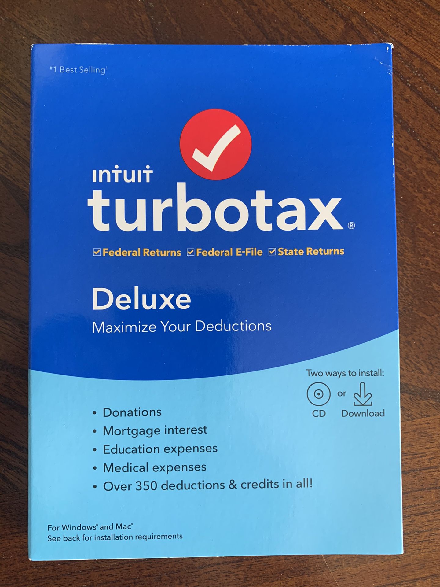 2019 TurboTax Deluxe Software Install (Read Description)