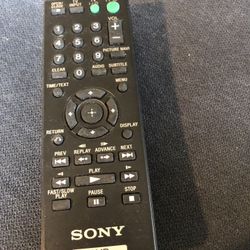 Sony DVD Player Remote Control/ Read Description And Look At The Picture 