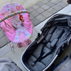 Stroller and bouncer