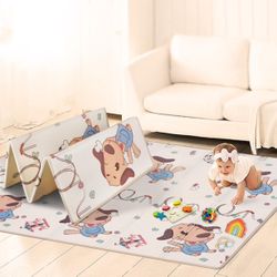 70" x 78" | Use as Baby Crawling Mat or Kids Play Mat for Floor