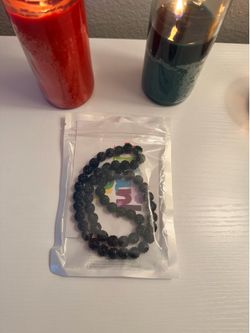 Black beaded necklace