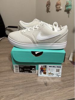 Size 2Y - Nike SB Check CNVS (PS) Light Bone/White
