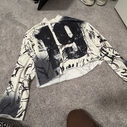 Men Crop Long Sleeve Tee