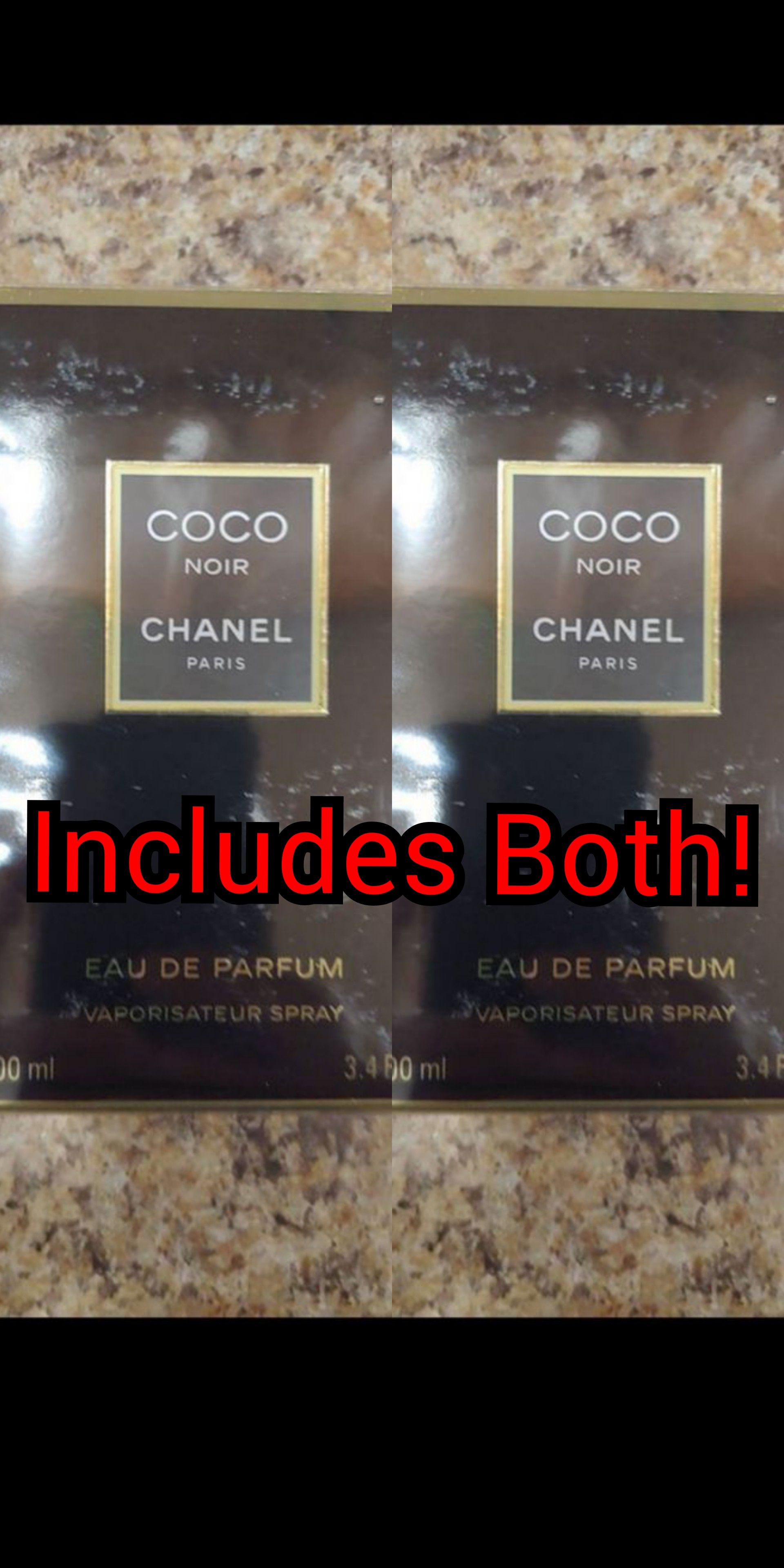 Lot of 2 Chanel Coco Noir Women's Perfume - Each is 3.4 FL OZ