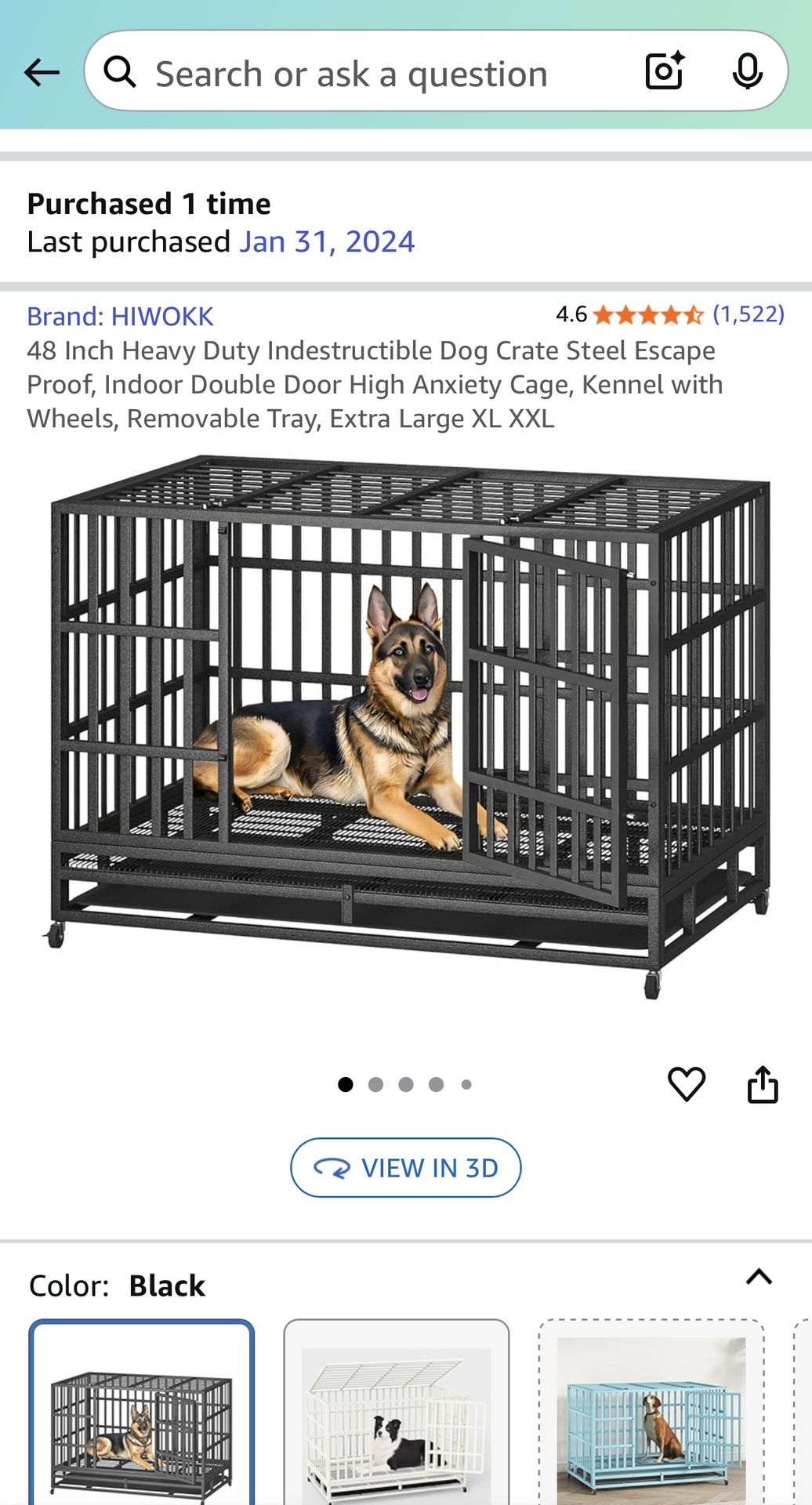 Large Dog Crate