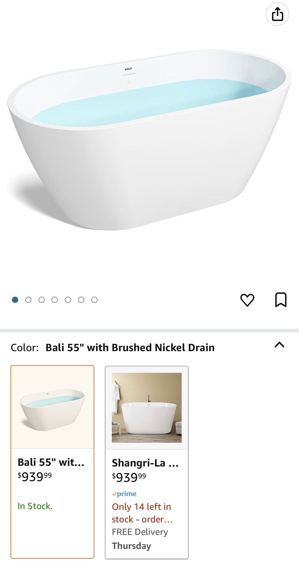 Bathtub Ferdy 55β Freestanding Tub